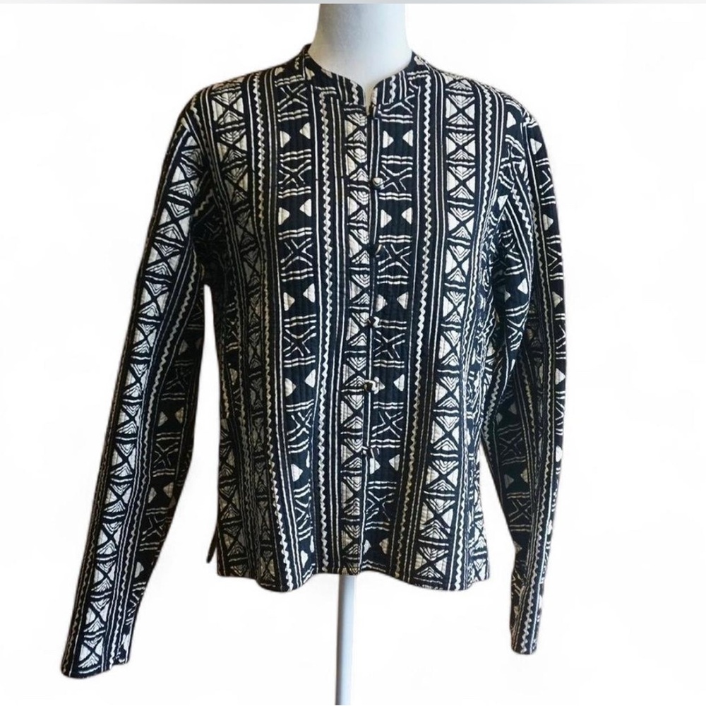 💚 VINTAGE Met Museum Pattern Coat Jacket (L)